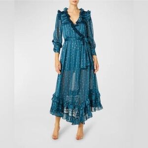 Misa Los Angeles Gabriella dress in teal